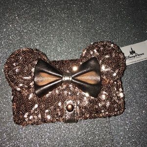 New Disney Parks rose Gold wallet phone case